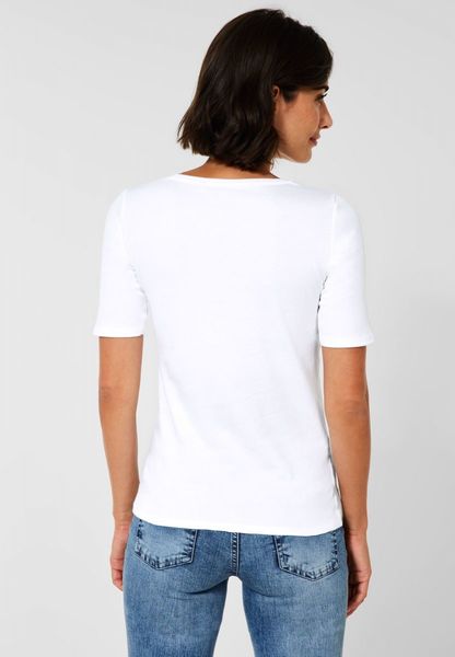 Cecil T-shirt uni - blanc (10000)