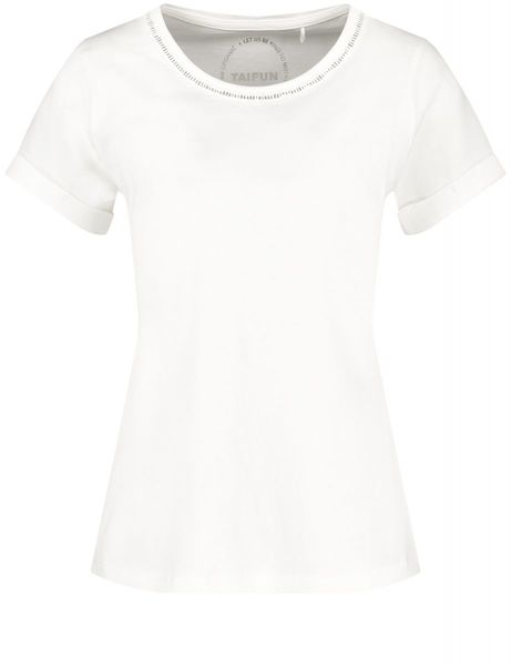 Taifun Basic shirt - white (09700)