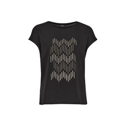 Opus T-shirt ample - Print Setro - noir (900)