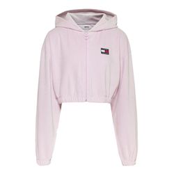 Tommy Jeans Hoodie super cropped fit avec fermeture zip - rose (TOB)