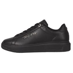 Tommy Hilfiger Signature low top leather sneakers  - black (BDS)