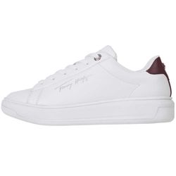 Tommy Hilfiger Signature low top leather sneakers  - white (YBR)