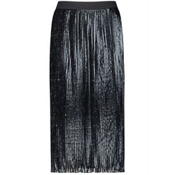 Gerry Weber Collection Pleated skirt with shine - black/blue (01088)
