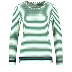 Gerry Weber Collection Striped long sleeve shirt - green/beige/white (05092)
