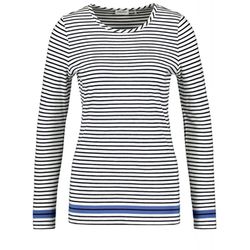 Gerry Weber Collection Striped long sleeve shirt - blue/beige/white (08092)