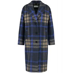 Gerry Weber Collection Coat with check pattern - blue (08000)