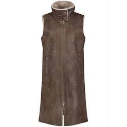 Gerry Weber Collection Vest with teddy lining - brown (07001)