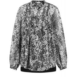 Gerry Weber Collection Bluse mit kontrastfarbigem Muster - schwarz/beige/weiß (01098)