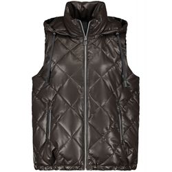 Gerry Weber Collection Faux leather quilted vest - brown (70489)