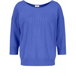 Gerry Weber Collection Pull à motif tricoté - bleu (80923)