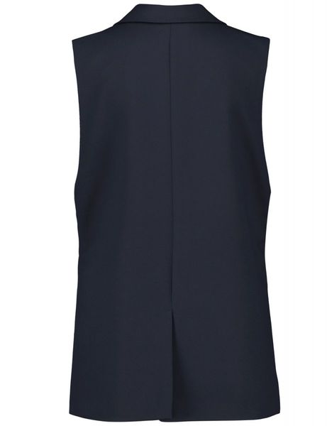 Gerry Weber Collection Vest with lapel collar - blue (80407)