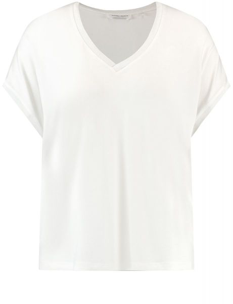 Gerry Weber Collection Short sleeve shirt with casual cut - white (99700)