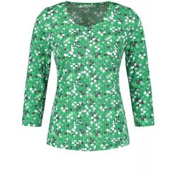 Gerry Weber Edition T-shirt with 3/4 sleeves - green/pink (05038)