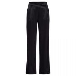 More & More Pantalon large en satin - Glam Collection - noir (0790)