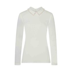 More & More Shirt with Pearl-Collar - white (0041)
