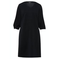 More & More Jersey-Kleid mit Knoten-Ärmeln - schwarz (0790)