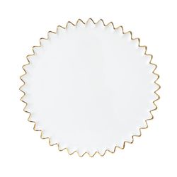 Räder Assiette décorée d'or (Ø22cm) - gold/white (NC)