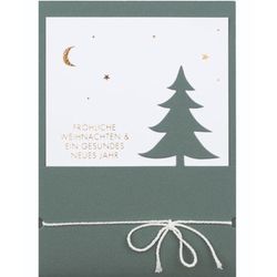 Räder Karte - Fröhliche Weihnachten - weiß/grün (NC)
