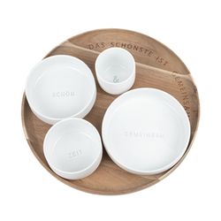 Räder Bowls set - white/brown (0)