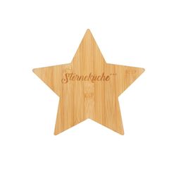 Räder Bamboo board - star - brown (NC)