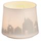 Räder Candle jar (Ø7,5x6,5cm) - gold/white (NC)