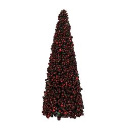 Pomax Sapin de Noël artificiel (H30cm) - Bolas - rouge (DRE)