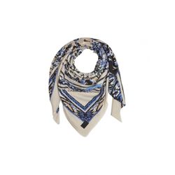comma CI Twill scarf with an all-over print - black (99U1)