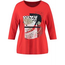 Samoon T-shirt 3/4 sleeve - red (06382)