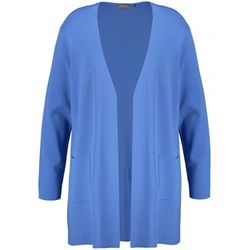 Samoon Long style open cardigan - blue (08710)
