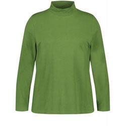 Samoon Long-sleeved shirt with stand-up collar - green (05450)