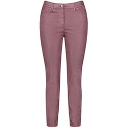 Samoon 5-Pocket-Jeans mit feinem Schimmer - pink (06060)