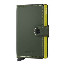 Secrid Mini Wallet Matte (65x102x21mm) - vert (Green Lime)