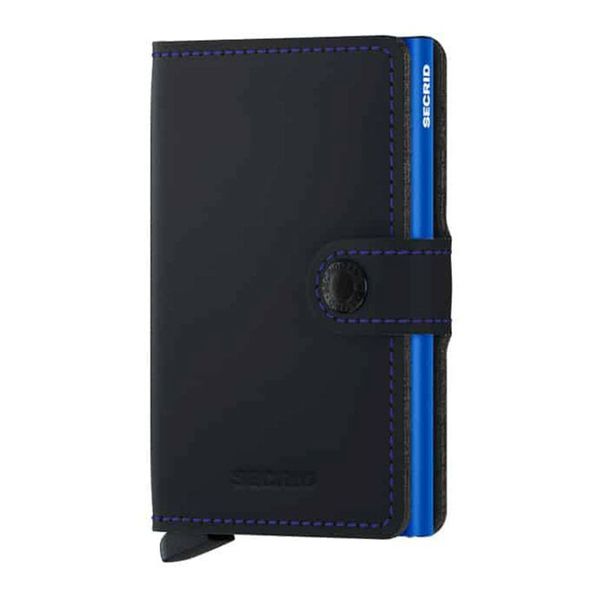 Secrid Mini Wallet Matte (65x102x21mm) - bleu (Black Blue)