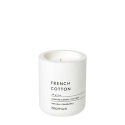 Blomus Scented candle - French Cotton (Ø 6,5 CM) - white (00)