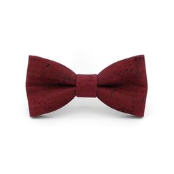 Mr. Célestin Cork bow tie - Barbosa - red (Burgundy)