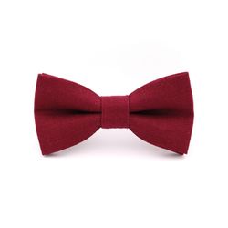 Mr. Célestin Linen bow tie - red (Bourgogne)
