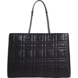 Calvin Klein Laptop Shopper Made From Recycled Quilted Material - black (BAX)