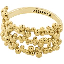 Pilgrim Recycled multi bubbles ring - Solidarity - gold (GOLD)