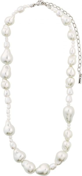 Pilgrim Pearl necklace - Willpower - silver/white (SILVER)