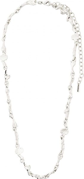 Pilgrim Recycled organic shaped necklace - Solidarity - silver (SILVER)
