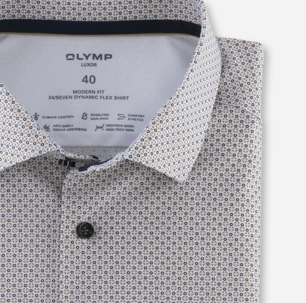 Olymp Luxor 24/Seven Modern Fit Business Shirt - beige (22)