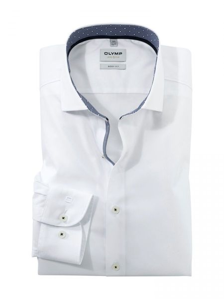Olymp Body Fit: Olymp Level Five Shirt - white (00)