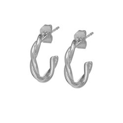 Riverstones Boucles d'oreilles - Ally Hoops  - silver (Silber)