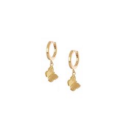 Riverstones Boucles d'oreilles - Papillon - gold (Gold)
