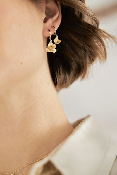 Riverstones Earrings - Butterfly - gold (Gold)