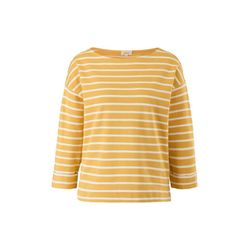 s.Oliver Red Label Striped shirt with woven structure - yellow (16H2)