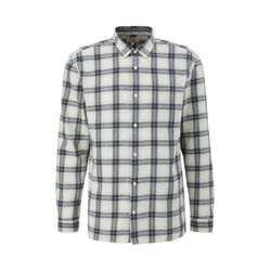 Q/S designed by Regular: Shirt with check pattern - beige (02N0)