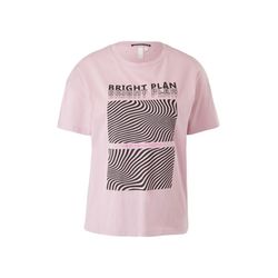 Q/S designed by T-Shirt mit Statement-Print - pink (43D0)