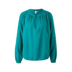 Q/S designed by Elegant viscose blouse  - green/blue (6696)