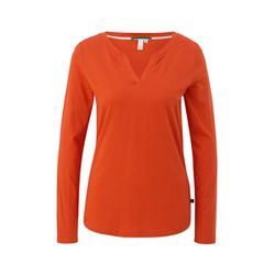 Q/S designed by T-shirt long avec encolure tunique  - orange (2392)